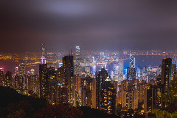 Fototapeta na wymiar Night Hong Kong