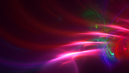 3D rendering multicolored abstract fractal