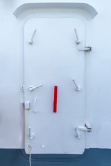 Iron ship door with lock