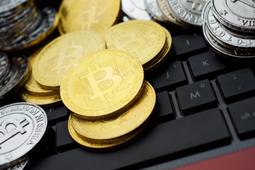 Bitcoins concept view