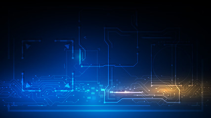 digital technology futuristic design concept background eps 10 vector © pixtumz88