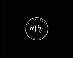 MR Initial letter logo template vector