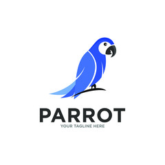 Parrot Logo Design Vector