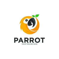 Parrot Logo Design Vector © Jukyelabs