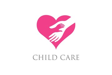 Child Care Logo Icon Vector Design Template