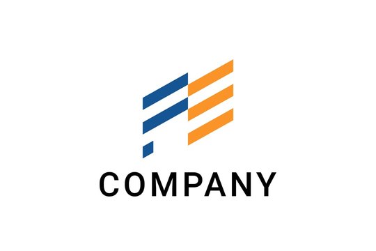 Initial letters FE logo design inspiration