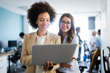 Programmer working in a software developing company office