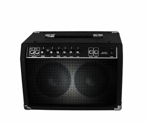 Electric guitar amplifier on isolated