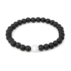 Stone bracelet isolated on white