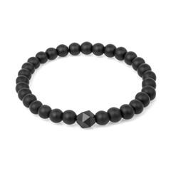 Stone bracelet isolated on white