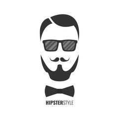 Obraz na płótnie Canvas Hipster fashion man hair and beards. Hipster style concept. Vector illustration.