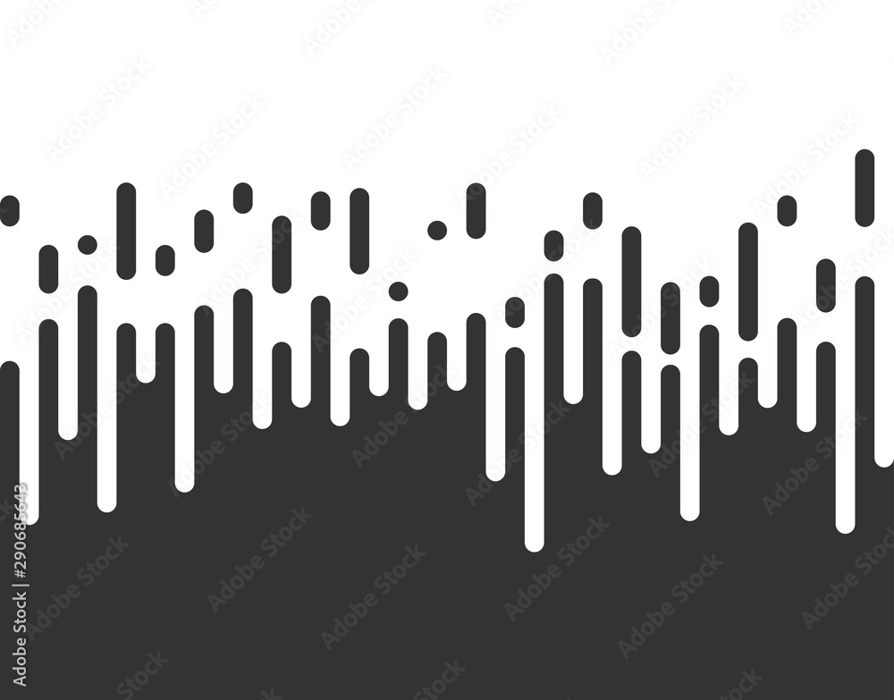 Poster halftone transition pattern background. irregular rounded lines. vector illustration.