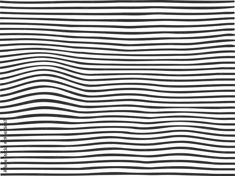 Poster horizontal lines, linear halftone. pattern with horizontal stripes. vector illustration.