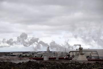 Fototapeta na wymiar Energiegewinnung auf Island