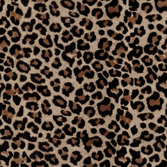 Fototapeta na wymiar leopard skin texture seamless pattern 