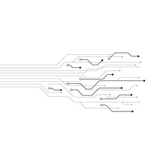 Abstract future digital science technology