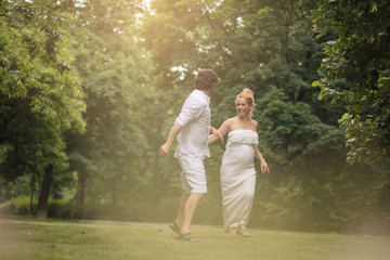 Fototapeta premium Playful summer romance.