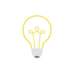 Light bulb icon. Idea concept. Vector illustration.