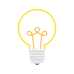 Light bulb icon. Idea concept. Vector illustration.