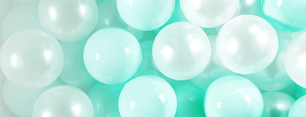 Neo mint green pastel color balls bubbles.