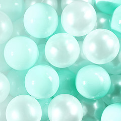 Neo mint green pastel color balls bubbles.