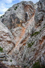 Landscape of Dolomites mountains in South Tyrol, Italy.