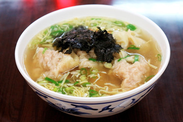 Delicious Dish of Taiwanese Wonton Soup