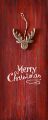 Christmas greeteng card with raindeer. - 290692097