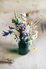Bouquet of real flowers
