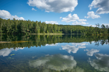 Glubelka  Lakes, Myadel District. Belarus