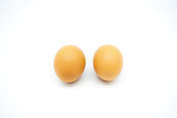 eggs isolated on white background