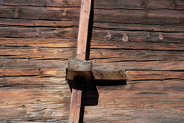 Detail of timber construction