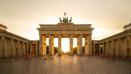 Brandenburg Gate at sunset