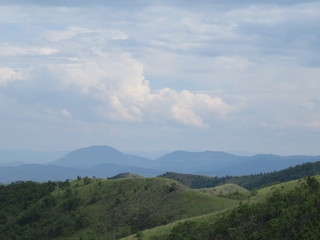 Obraz premium Hills as an ideal place for hiking practice