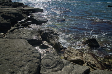 Прибрежные камни Каспия