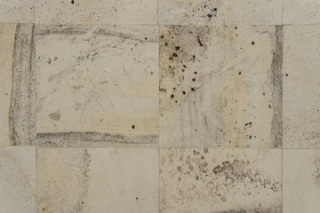 Stone texture tile background patchwork, brown. Brown tiles texture for background.