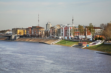 Stepan Razin embankment in Tver. Russia