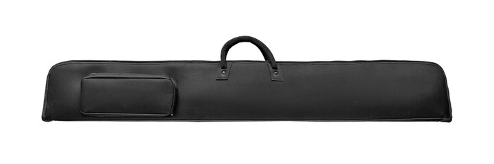 Black soft case for guns isolated for white