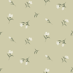 Fashionable pattern in small flowers. Floral seamless background for textiles, fabrics, covers, wallpapers, print, gift wrapping and scrapbooking. Raster copy.