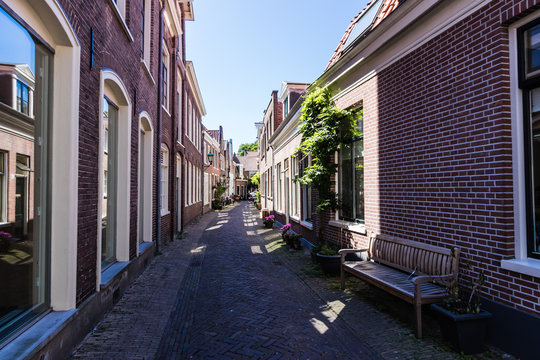 Nieuw  Heiligland, a small and quiet street in the historical center of Haarlem