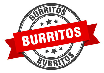 burritos label. burritos red band sign. burritos