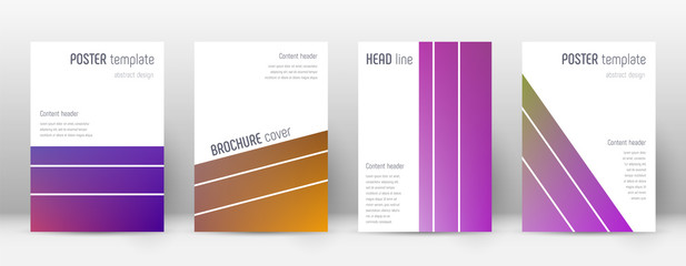 Flyer layout. Geometric extra template for Brochur