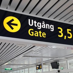 Departure gates
