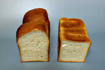 Homemade bread, round-top and pullman