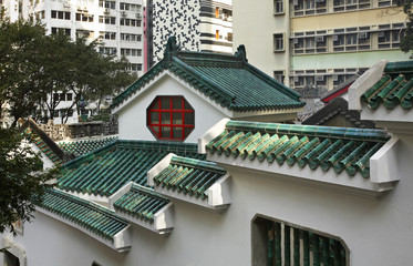 Man Mo temple in Hong Kong. China