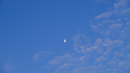  Sky with white clouds. Background image for the designer