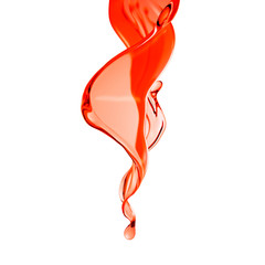 Splash fluid. 3d illustration, 3d rendering.