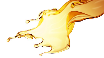 Fototapeta premium Splash fluid. 3d illustration, 3d rendering.
