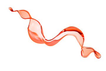 Splash fluid. 3d illustration, 3d rendering.