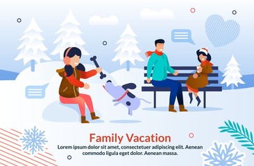 Happy Winter Time with Family Inspiration Poster